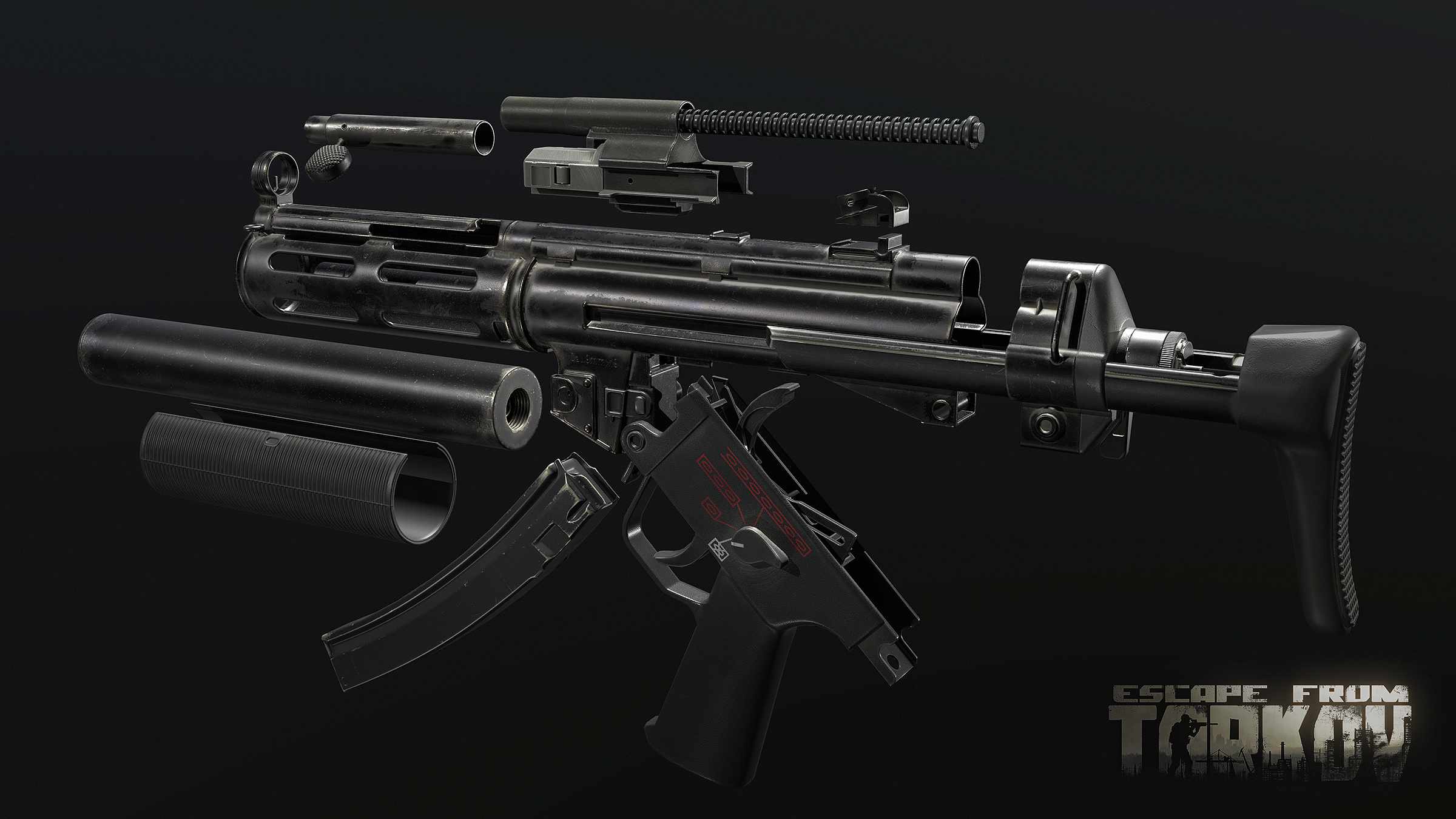 Escape from Tarkov Captures d'écran du pistolet-mitrailleur HK MP5 et de ses variantes dans Escape from Tarkov - 8