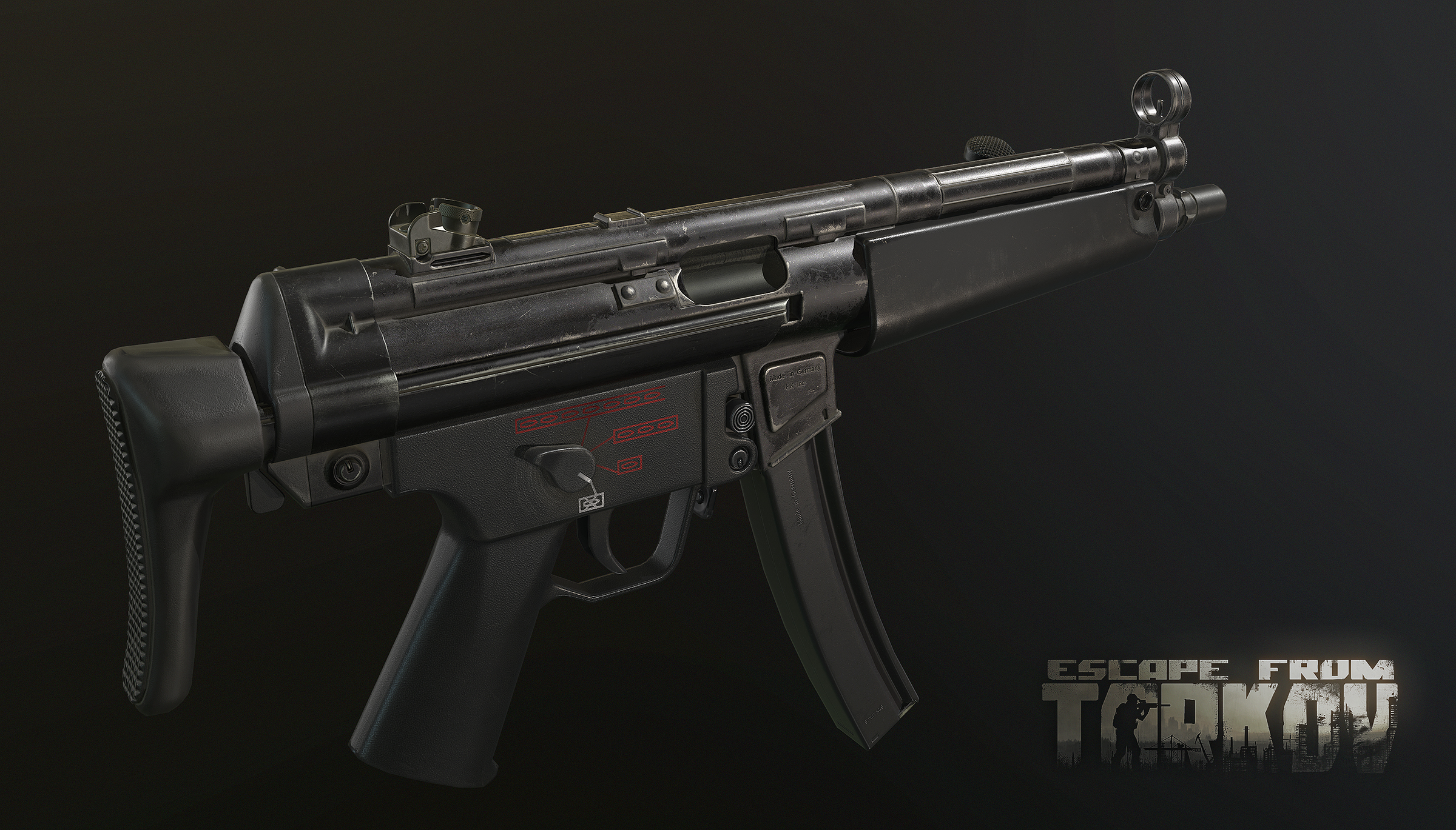 Escape from Tarkov Captures d'écran du pistolet-mitrailleur HK MP5 et de ses variantes dans Escape from Tarkov - 5