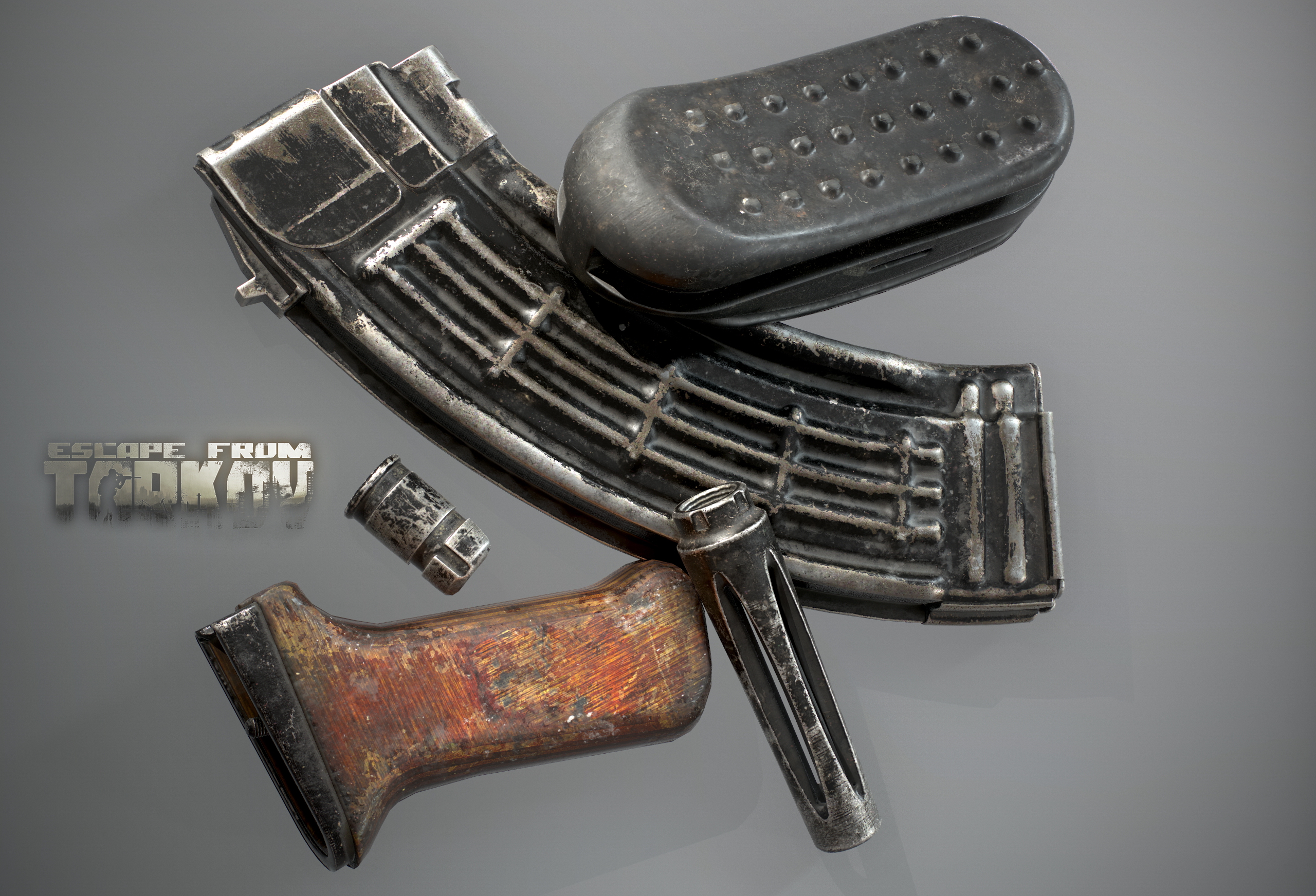 Escape from Tarkov AKM, AKMS, VPO-209, VPO-136 ライフルとAKMNS, AKMNSLP派生型、改造パーツ - 10