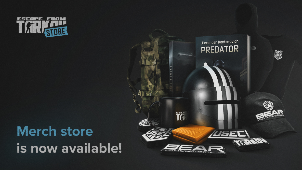 The official Escape from Tarkov merch store is open!